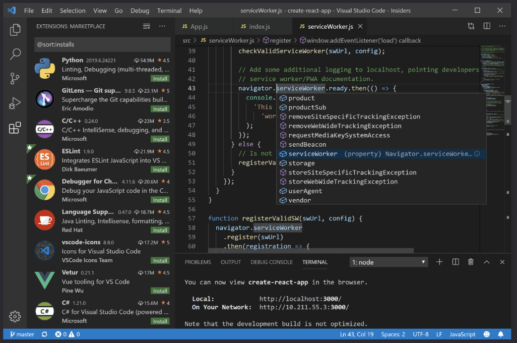 Visual Studio vs Visual Studio Code