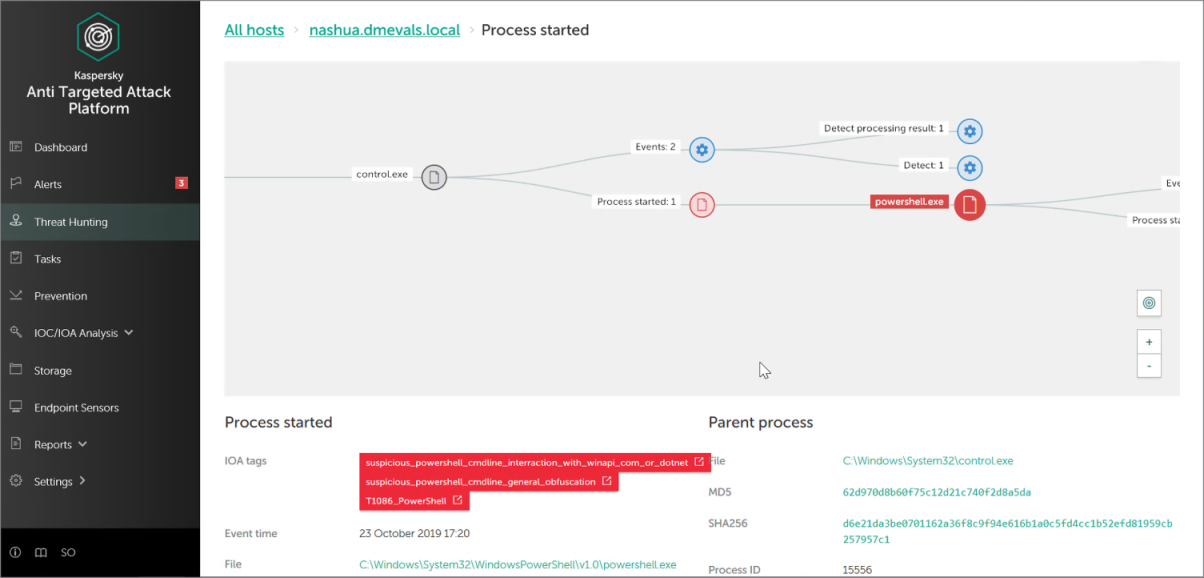 Herramientas EDR para detectar ataques cibernéticos - Kaspersky Anti Targeted Attack
