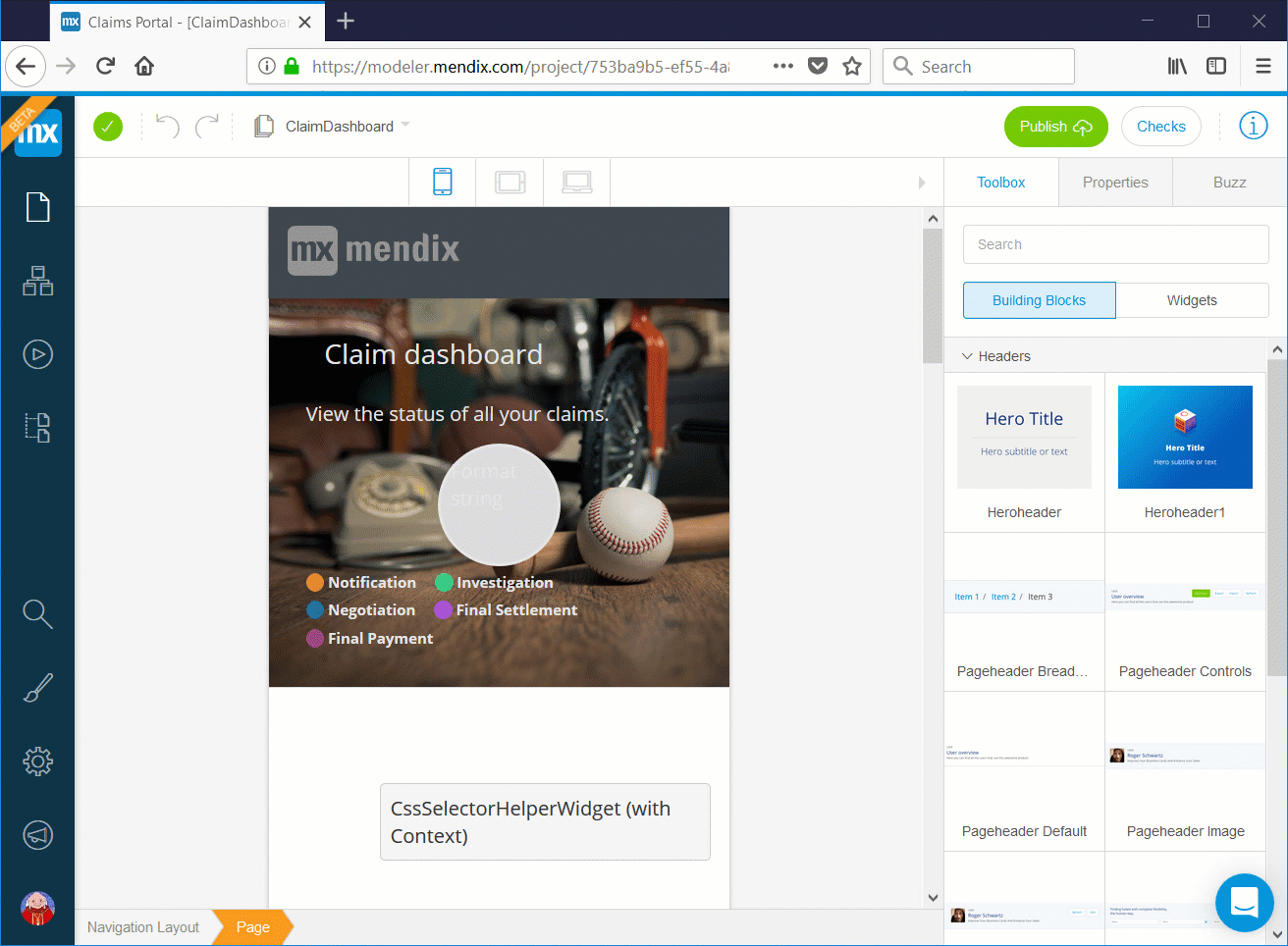 Herramientas de desarrollo low code: Mendix Web Modeler
