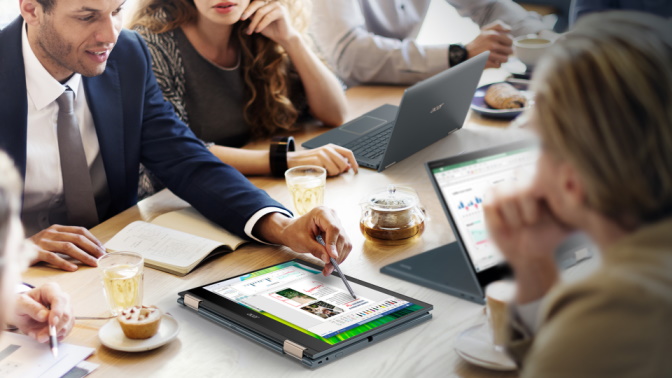 La Acer Spin 7 Convertible, en modo tableta.