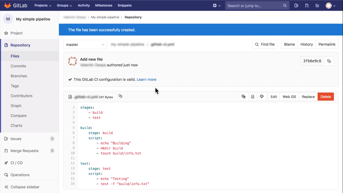 Herramientas de integración continua - GitLab