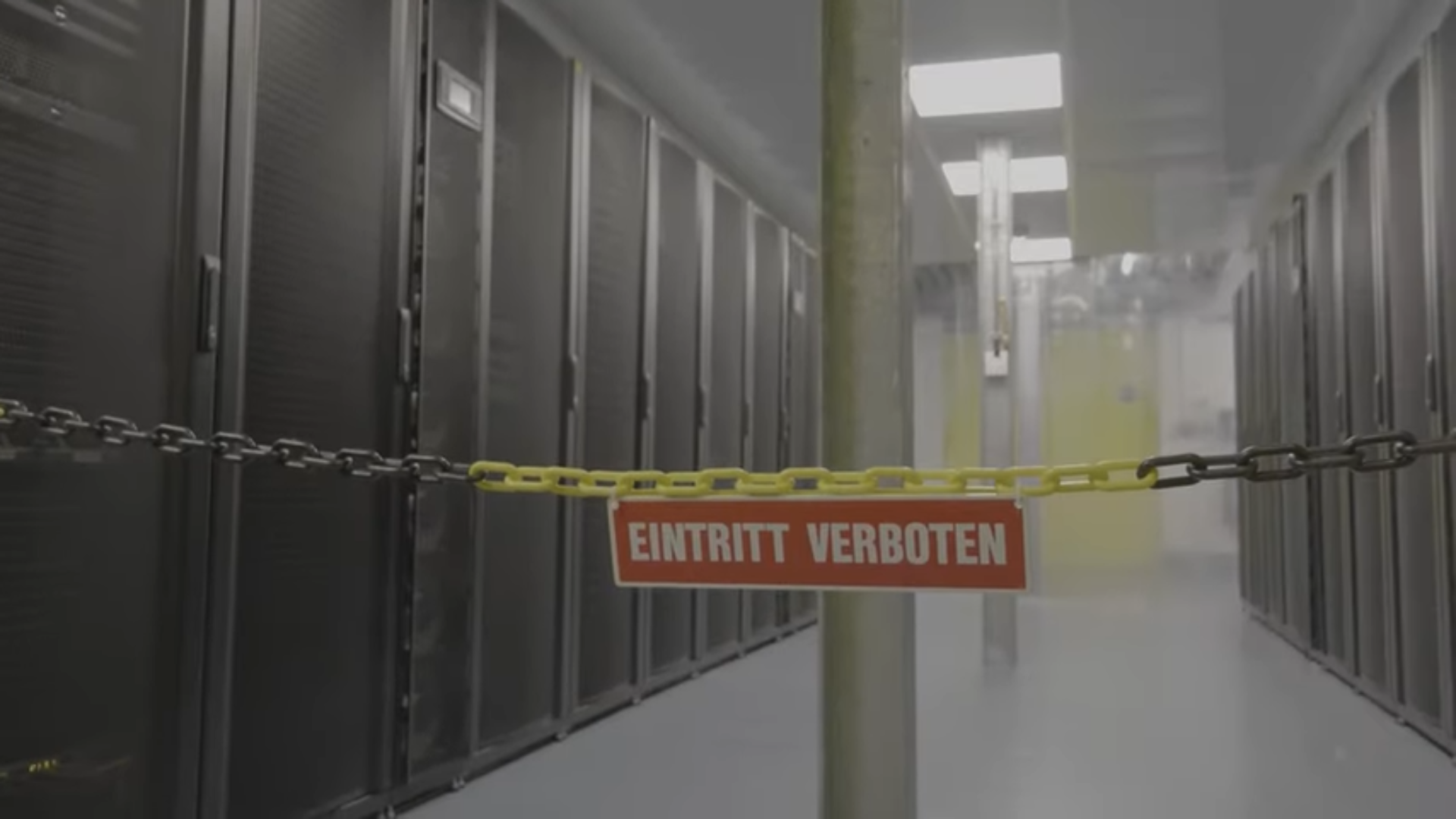 Bunker subterráneo de Xapo en Suiza.